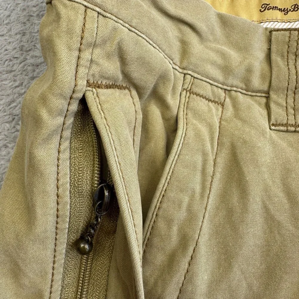 Tommy Bahama Chino Shorts Mens 30 Tan Silk Classic Fit Slash Pockets Flat Front
